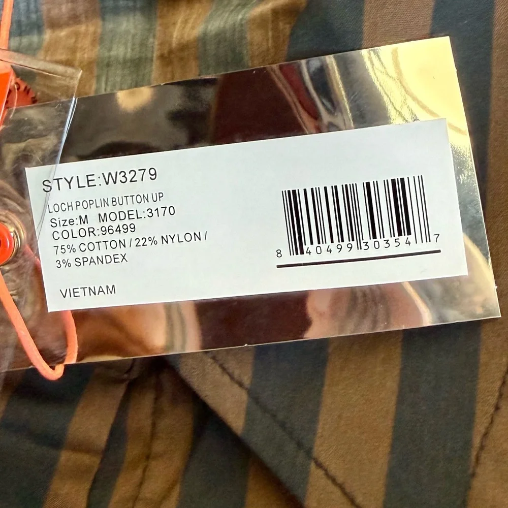 NWT Simon Miller | Loch Poplin Button Up | Black/Choco (M) - Picture 8 of 8